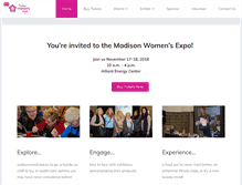 Tablet Screenshot of madisonwomensexpo.com